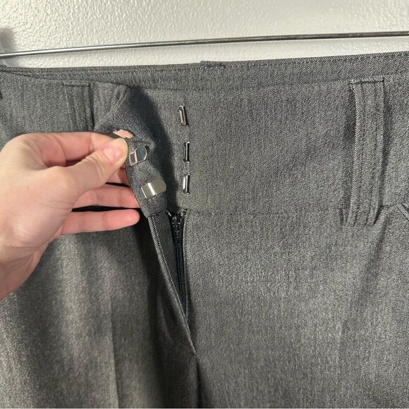 INC International Concepts Dark Grey Black Straight Leg Trouser Pants NWT Size 8 - Picture 4 of 12